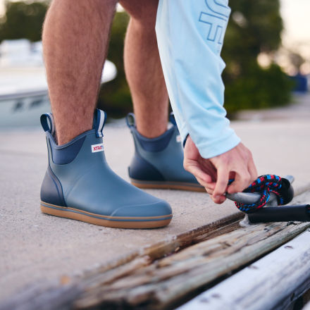Men s 6 in Ankle Deck Boot XMAB203 Stormy Blue