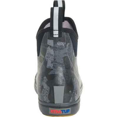 Women's 6 in Black Camo Ankle Deck Boot, , large