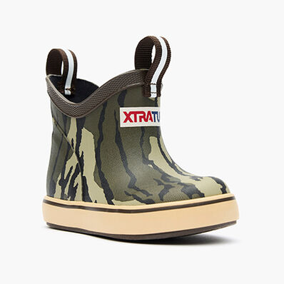 Kids' Mossy Oak® Bottomland Ankle Deck Boot, , large