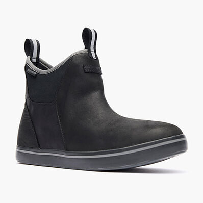 Men's Leather 6 in Ankle Deck Boot, , large