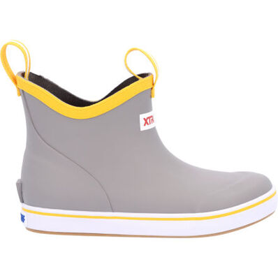 Kids' Ankle Deck Boot XKAB107 Gray Yellow