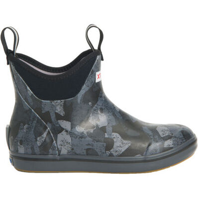 Women's 6 in Black Camo Ankle Deck Boot, , large