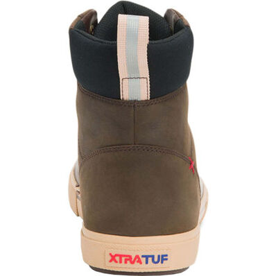 Men's 6 in Leather Lace Ankle Deck Boot, , large