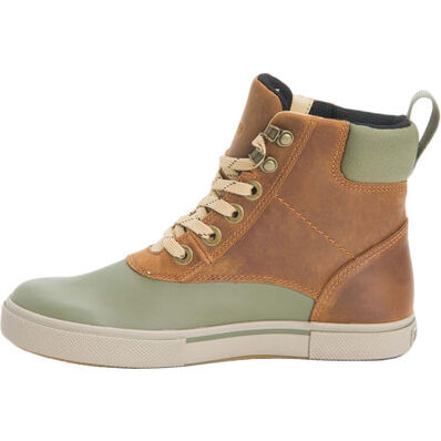 Women's 6 in Leather Lace Ankle Deck Boot, , large