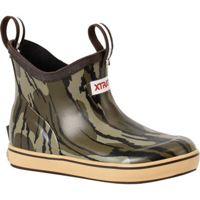 Kids' Mossy Oak® Bottomland Ankle Deck Boot, , large