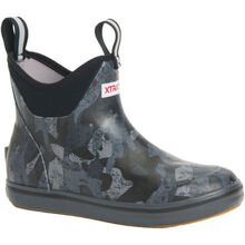 Women's 6 in Black Camo Ankle Deck Boot