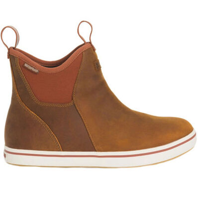 Men's Leather 6 in Ankle Deck Boot, , large