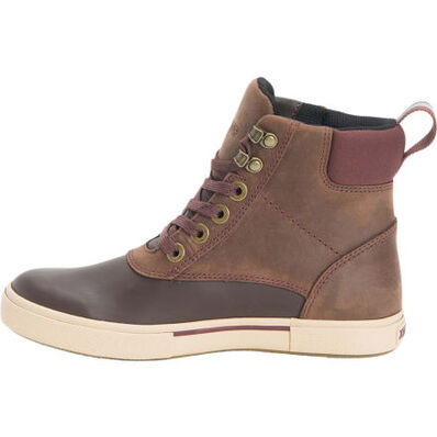 Women's 6 in Leather Lace Ankle Deck Boot, , large