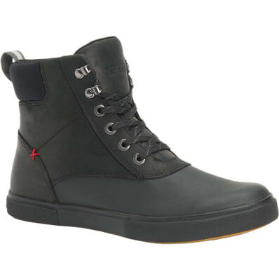 Men's 6 in Leather Lace Ankle Deck Boot, , large