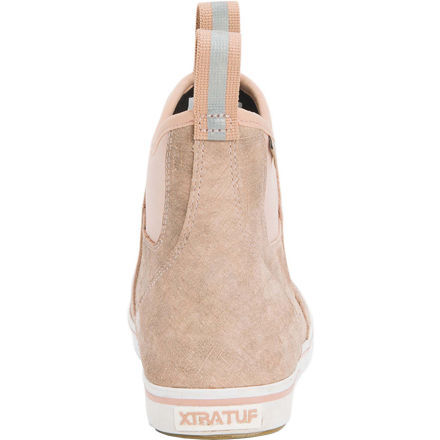 Women s 6 in Leather Ankle Deck Boot XWAL400 Pink Cream