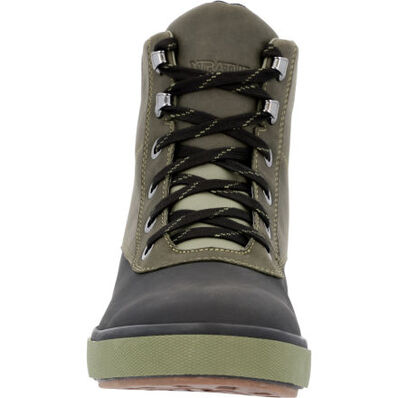 Men's 6 in Leather Lace Ankle Deck Boot, , large