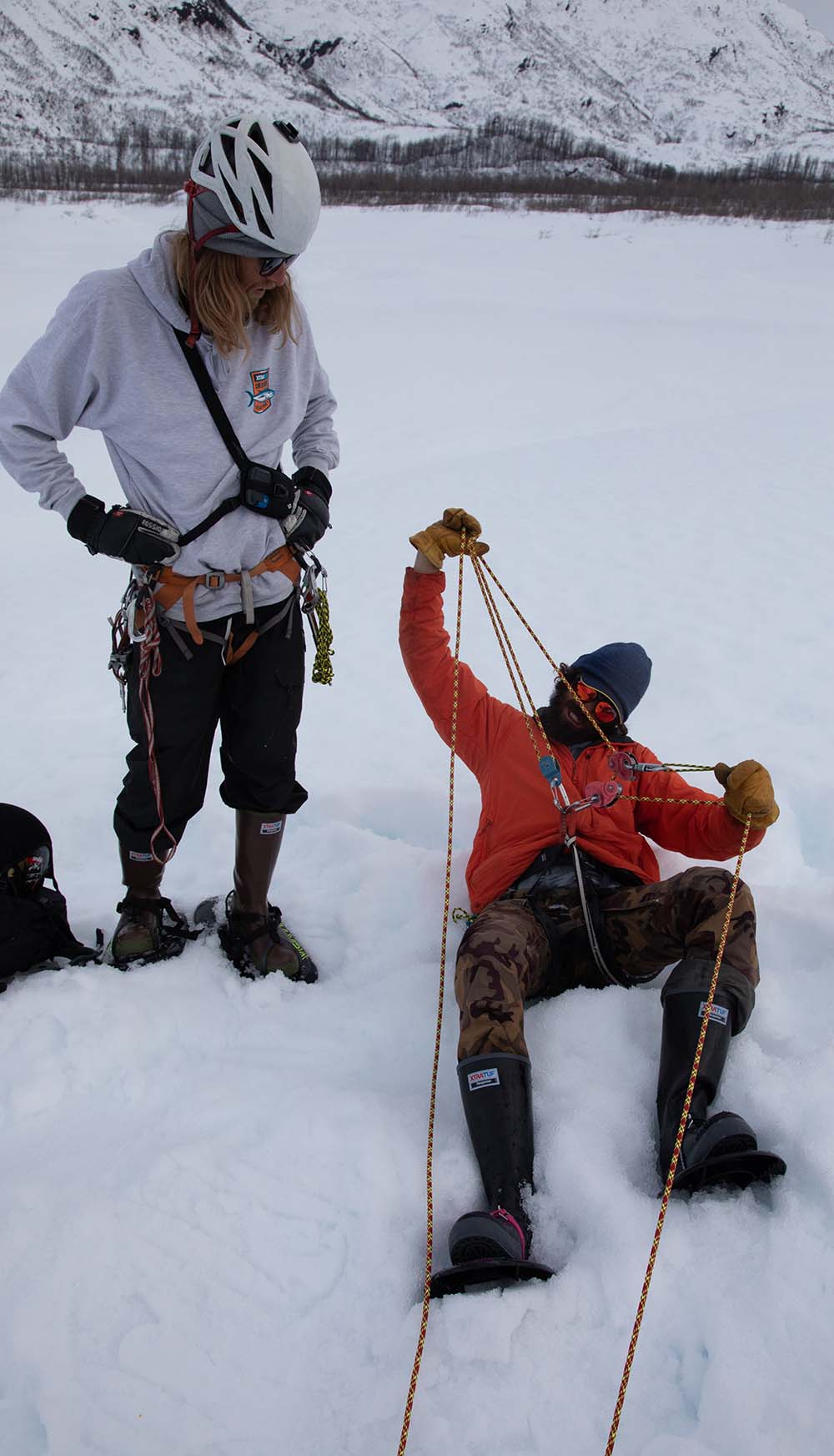 Practicing rope techniques
